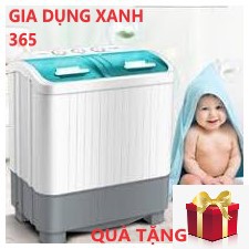 Máy giặt mini AUX bán tự động giặt được 6kg quần áo, máy giặt 2 lồng chính hãng chất lượng tốt phù hợp cho trẻ em