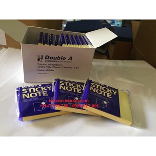 12 tập Giấy nhắn DoubleA 3x3 - Giấy nhớ - Giấy ghi chú vuông
