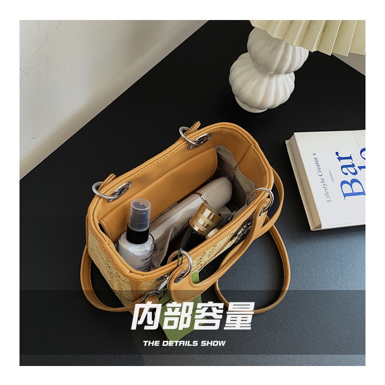 Túi Xách JASMIN NOIR Nữ Rơm Đan Thời Trang