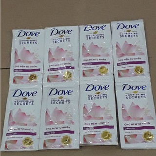 Combo 50 gói Dầu Gội Dove Óng Mềm Tự Nhiên (hồng)