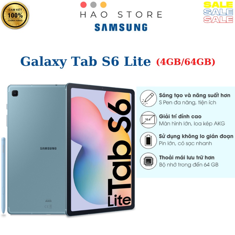 Máy tính bảng Samsung Galaxy Tab S6 Lite - Hàng chính hãng Mới 100%