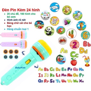 Quà tặng cho bé đèn pin chiếu hình 24 hình