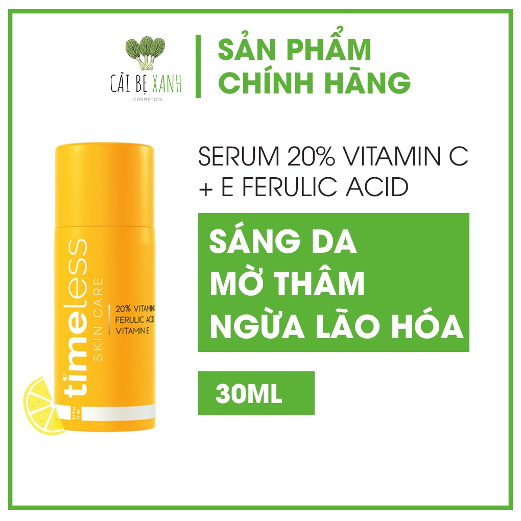 Mờ Thâm Sáng Da Timeless 20% Vitamin C + E Ferulic Acid Serum Serum