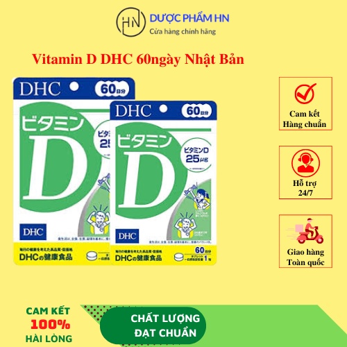 Viên uống bổ sung vitamin D DHC, tăng sức đề kháng, gói 60 ngày, xuất sứ Nhật Bản, duocphamhn92