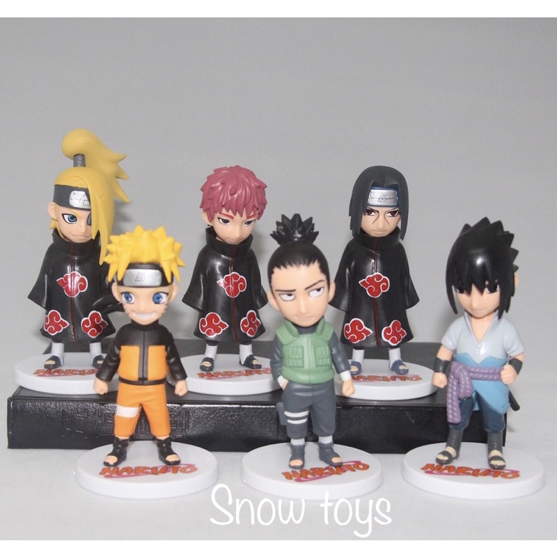 Mô hình Naruto - 12 mẫu tùy chọn: Kakashi Minato Gaara Rock Lee Neji Sasuke Shikamaru Itachi Deidara Sasori - Cao 12cm