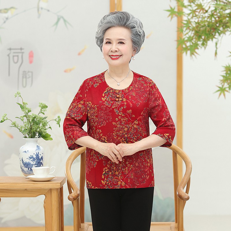 ÁO HỌA TIẾT SANG TRỌNG CHO NGƯỜI TRUNG NIÊN, QUÀ TẶNG Ý NGHĨA CHO MẸ CHO BÀ. MẪU ÁO VẢI VOAN MÁT VÀ HOT NHẤT 2021
