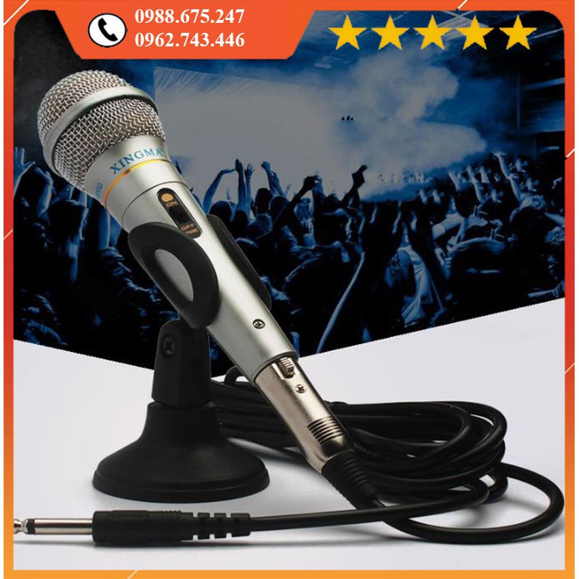 Micro Karaoke XINGMA AK-319 chống hú, Sử Dụng Cho Loa Kéo, Ampli, Bắt âm tốt, giọng hay 🚀Giao hàng hỏa tốc 2H🚀