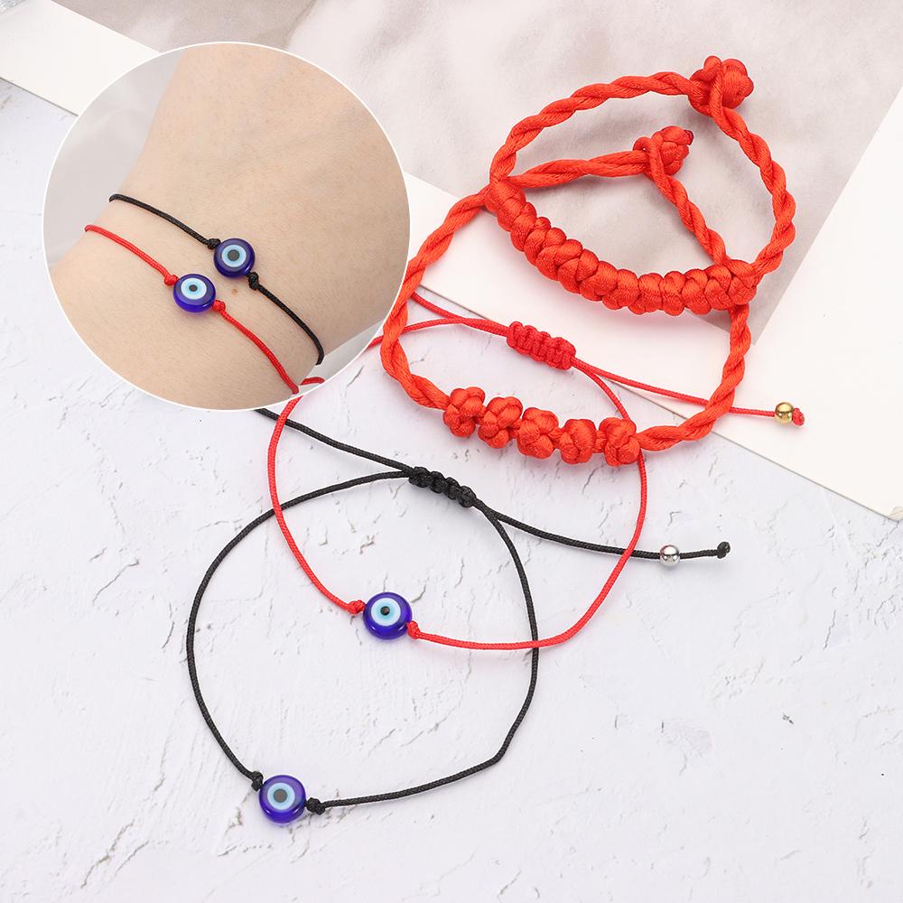 Vòng Tay Dây Đỏ May Mắn Handmade Có Khóa Có Thể Điều Chỉnh