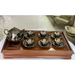 Bộ ấm chén men hỏa biến mới ( Bát Tràng)