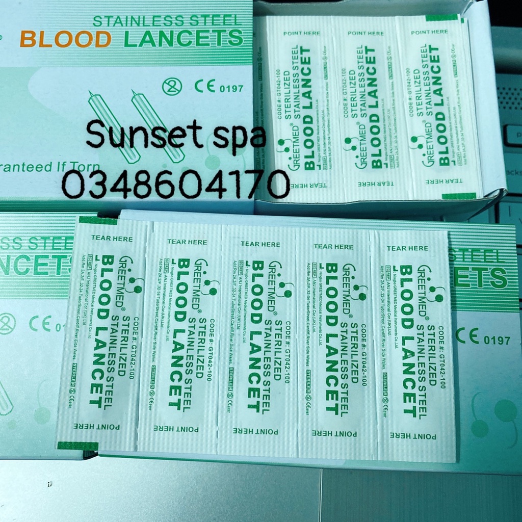 Kim Chích, Nặn Mụn Greetmed - Kim chích máu Blood Lancet -