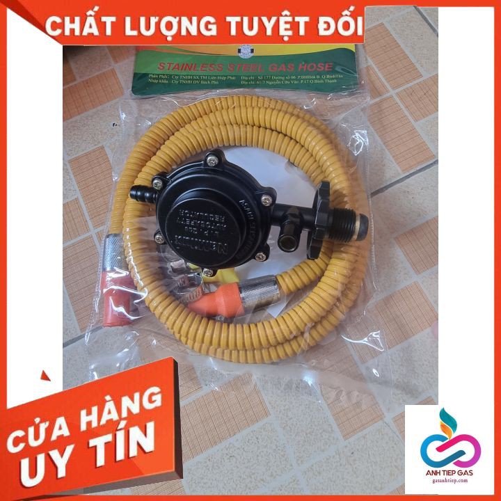 Bộ van dây gas ionx điều áp ngắt gas tự động Namilux Na- 347S (giây 1,5m)