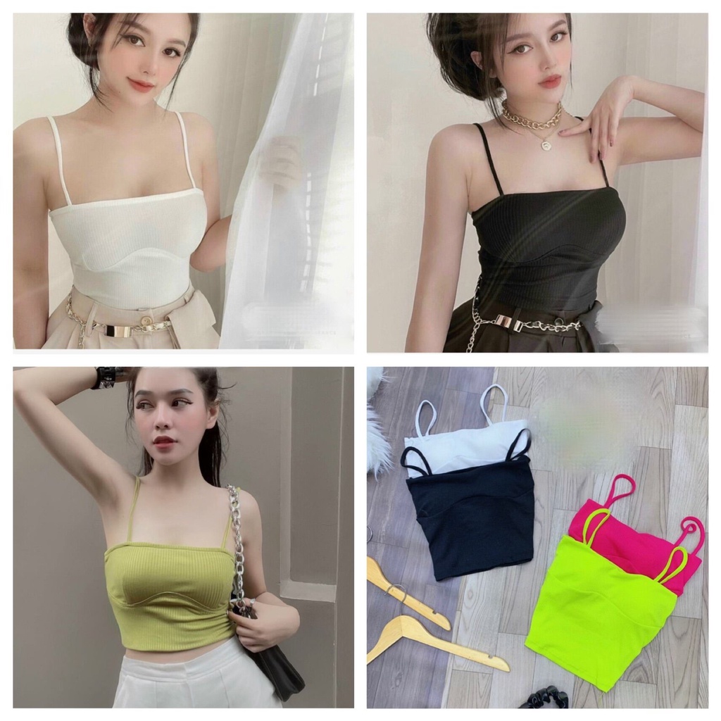 ÁO 2 DÂY NỮ HÓT MỚI VỀ, chất vải thun gân y hình, có may kèm mút ngực nhé phom từ 38-55 ký vừa đep