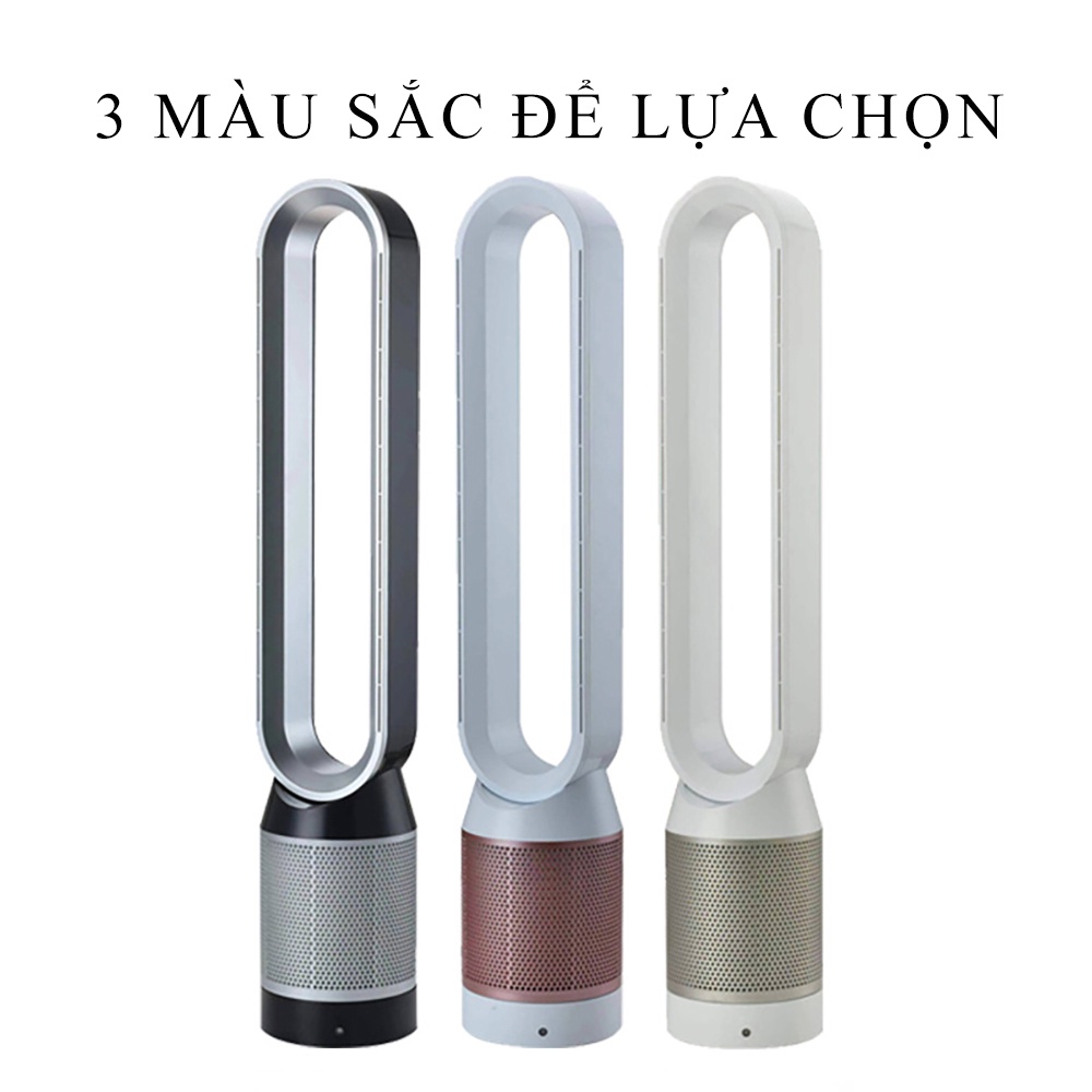 Máy lọc không khí, quạt lọc không khí không cánh 2IN1 thế hệ mới, bộ lọc HEPA tạo ion âm 8 chế độ bảo hành 2 năm