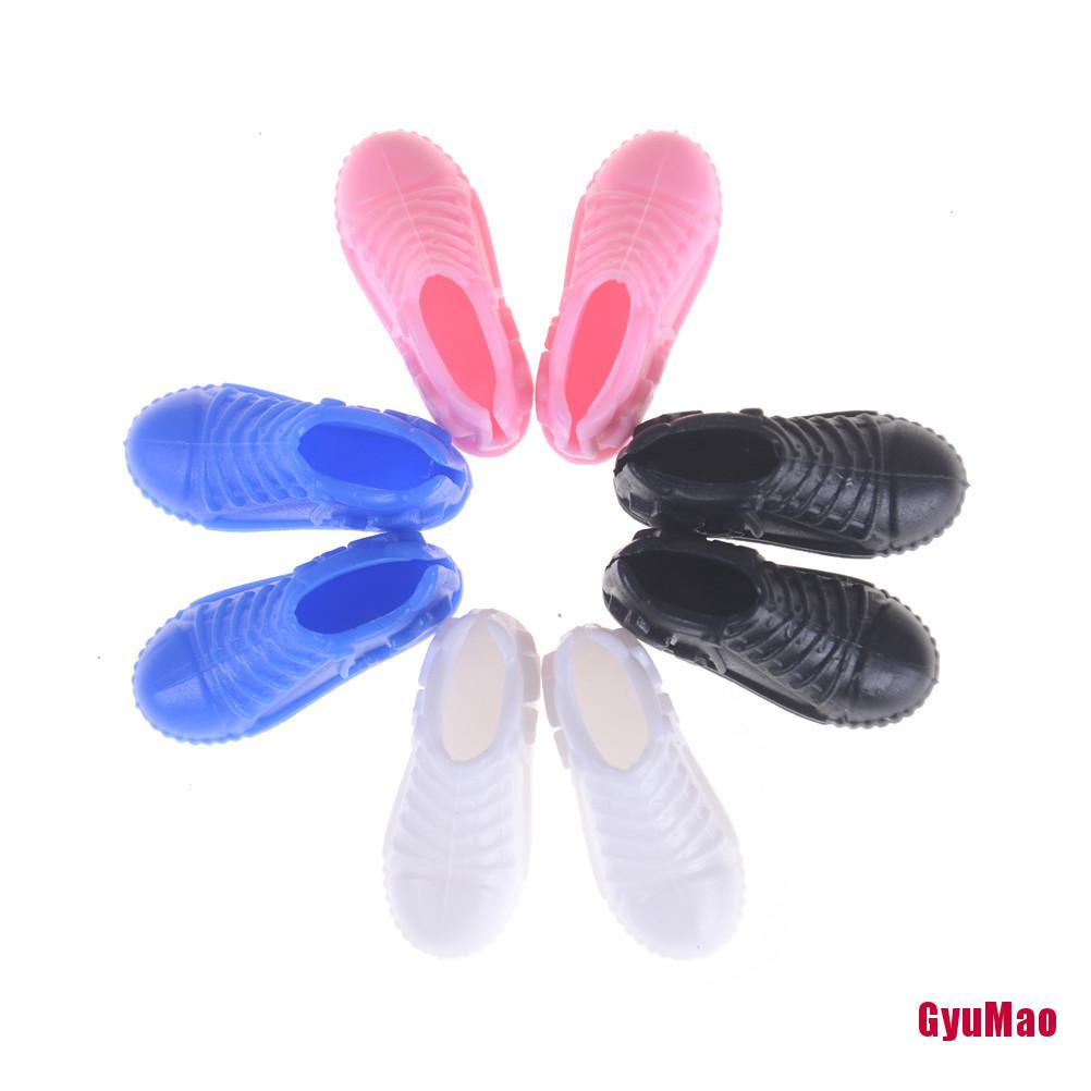 Set 4 Đôi Giày Thể Thao Thời Trang Cho Búp Bê Barbie Nhiều Màu Sắc Chất Lượng Cao