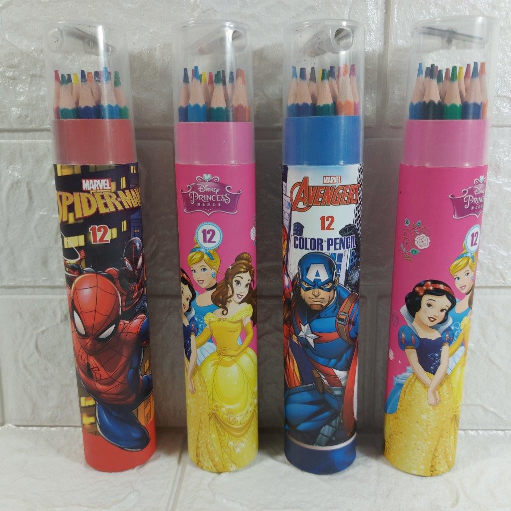 Hộp 12 bút chì màu đẹp kèm gọt chì