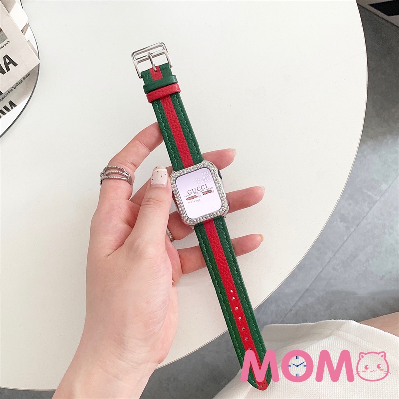 Dây Đeo Bằng Da Bò Cho Đồng Hồ Smart Watch Serise 7 6 SE 5 4 3 2 45mm 41mm 42MM 38MM 44MM 40MM