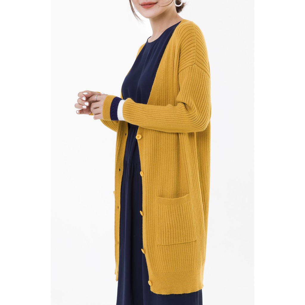 Áo cardigan dáng dài VIEN TRAN V65C19T033 (Nhiều Màu)