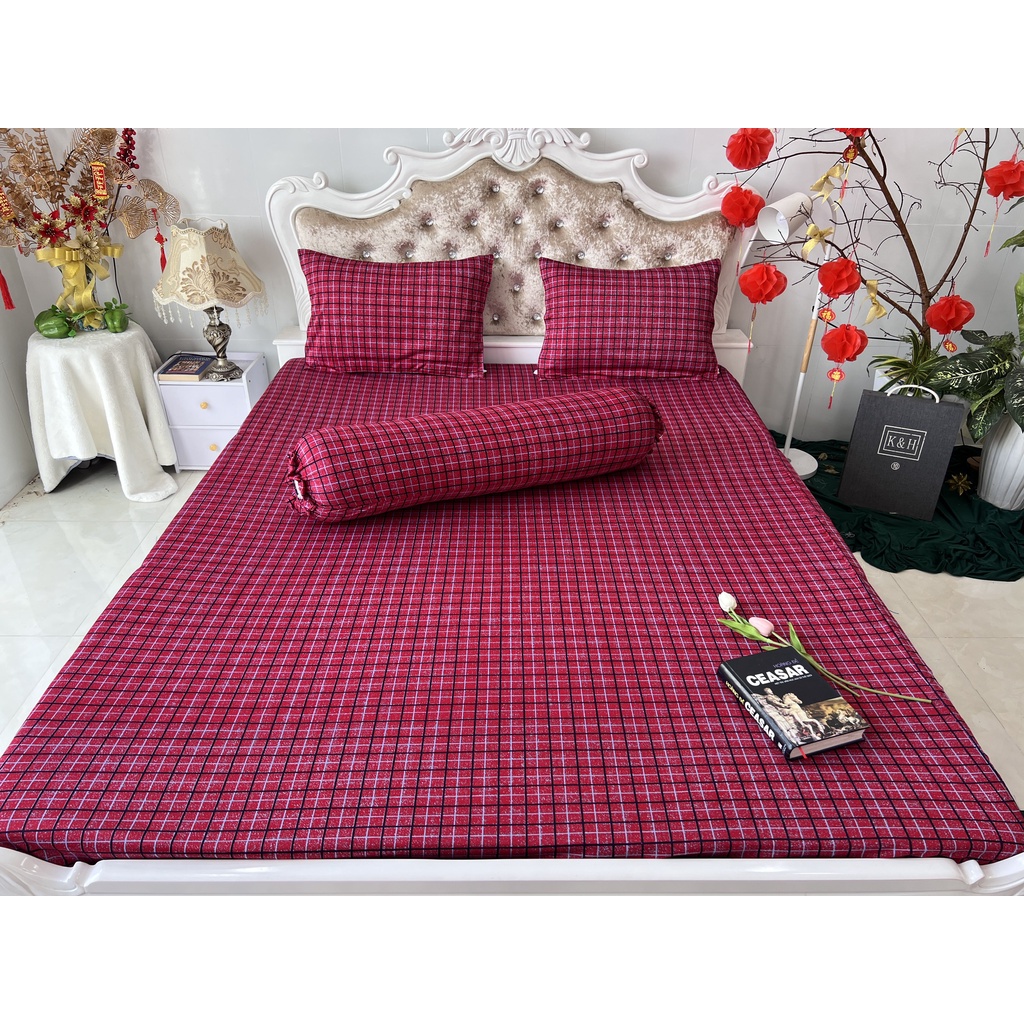 Bộ ga gối thun hàn quốc cao cấp