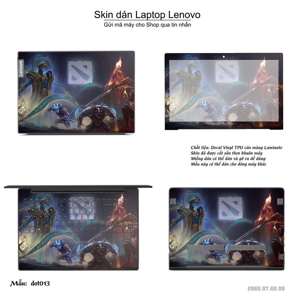 Skin dán Laptop Lenovo in hình Dota 2 _nhiều mẫu 3 (inbox mã máy cho Shop)