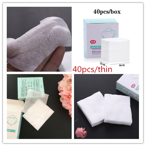 [Hàng mới về] Túi 100 bông tẩy trang hai mặt dày dặn tiện lợi sử dụng cho đi du lịch Bông tẩy trang Cotton Pads miếng