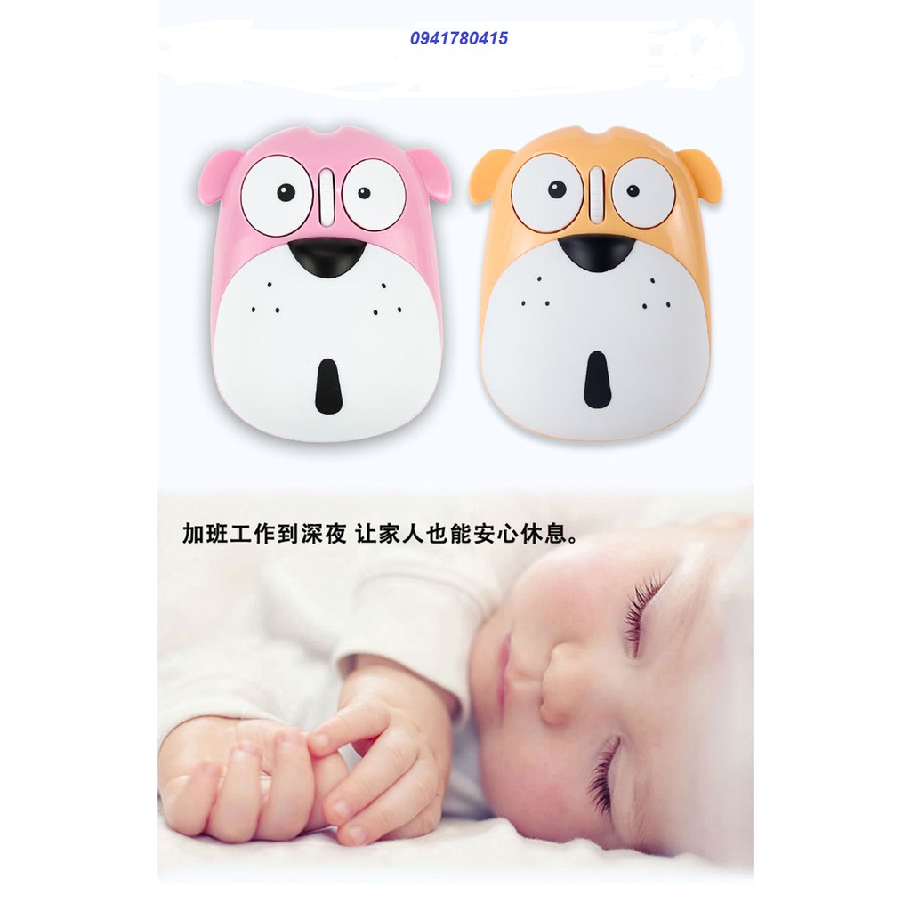 Chuột máy tính  VMW-91 không dây 1200 Dpi 2.4gzh hình chú chó đáng yêu