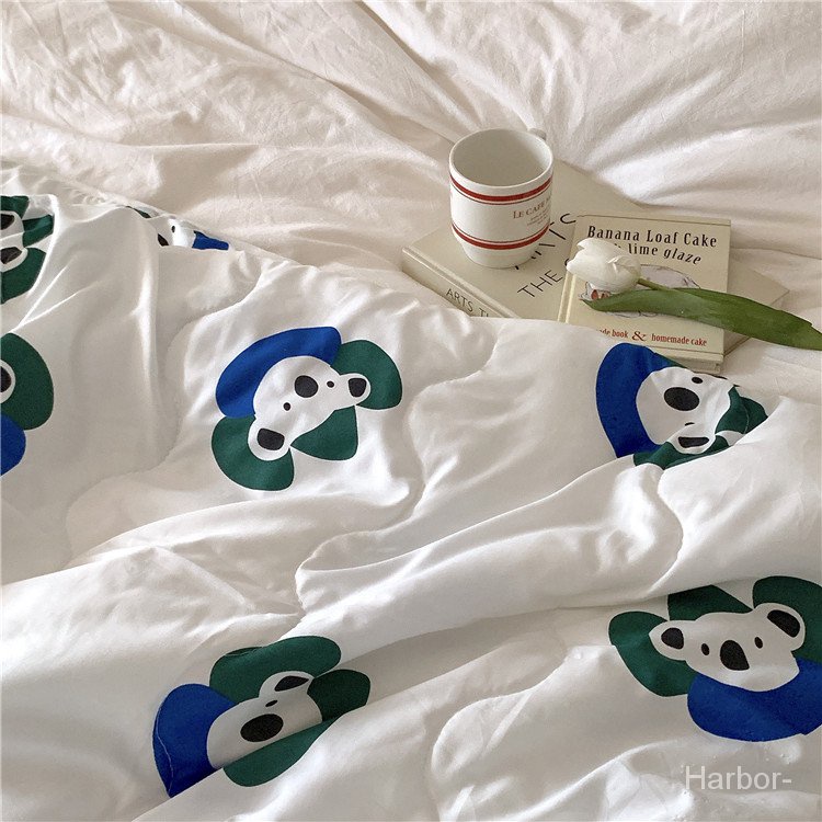 Vỏ Chăn Mỏng Nhẹ In Họa Tiết Gấu Koala Phong Cách Hàn Quốc Thời Trang Mùa Hè Cho Bé