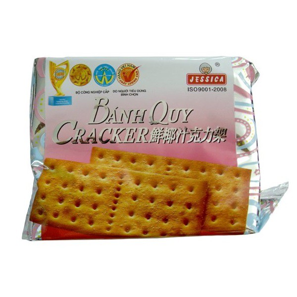 Bánh quy phủ đường Coconut Cracker gói 178g