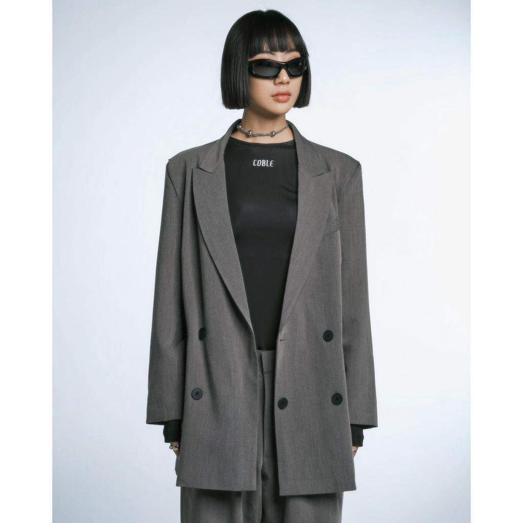 Grey Oversized Blazer