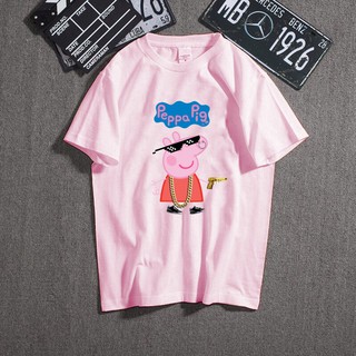 Ct09-010819 áo thun heo hồng peppa pig thuglife