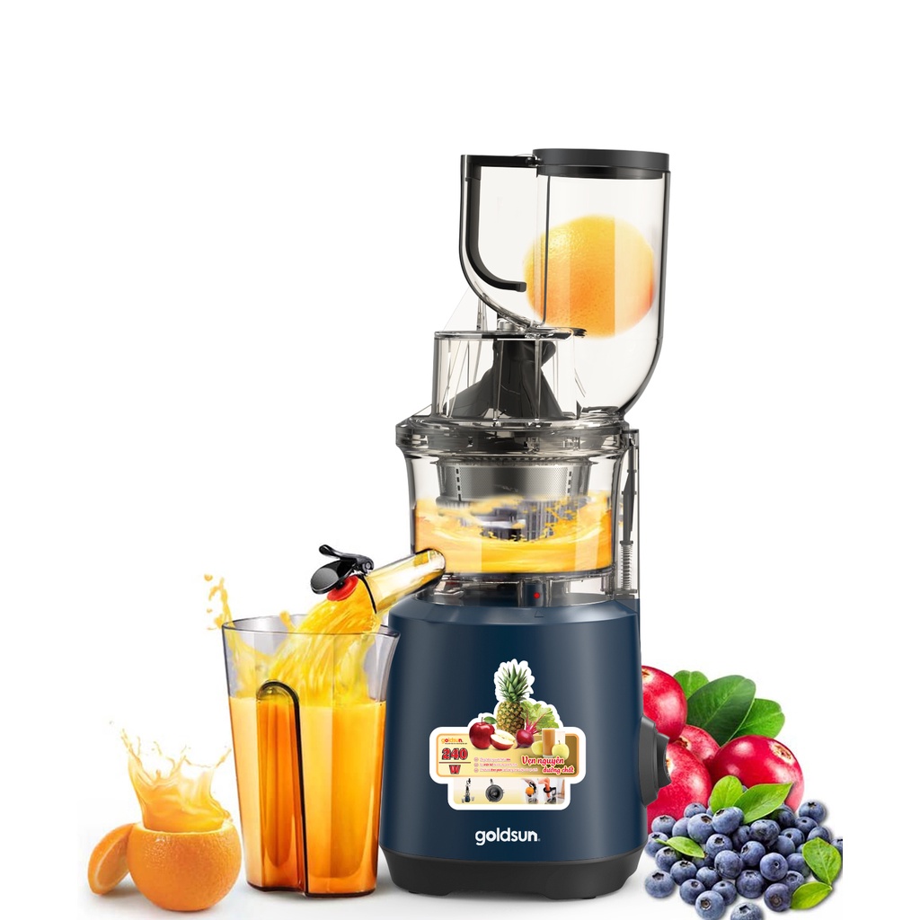Máy Ép Chậm Hoa Quả GOLDSUN GFJ4501, Ép Kiệt Đến 95% - BẢO HÀNH 12 THÁNG