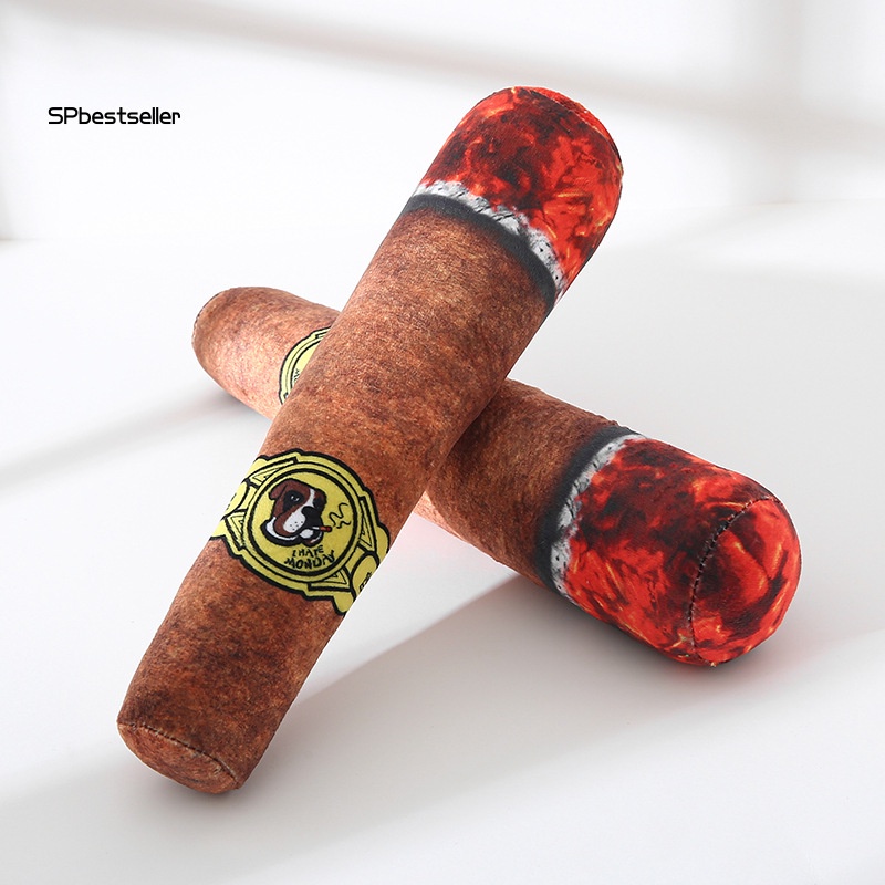 Đồ Chơi Nhai Cắn Mềm Hình Điếu Thuốc Lá Nhồi Bông Phát Ra Tiếng Ồn Đa Năng Cho Cún Cưng