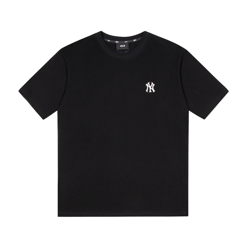 ❤❀  ❤ Áo Thun Cotton Ngắn Tay Thêu Họa Tiết MLB NY Thời Trang Chất Lượng Cao Cho Cặp Đôi