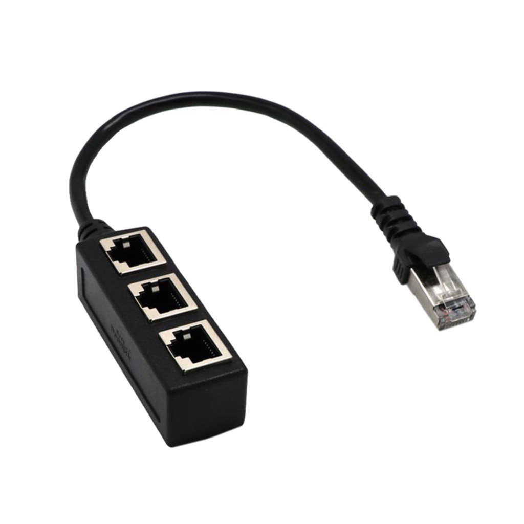 Đầu Chia Cổng Mạng LAN RJ45 Y 1 Thành 3 Cổng Cho CAT 5 / CAT 6