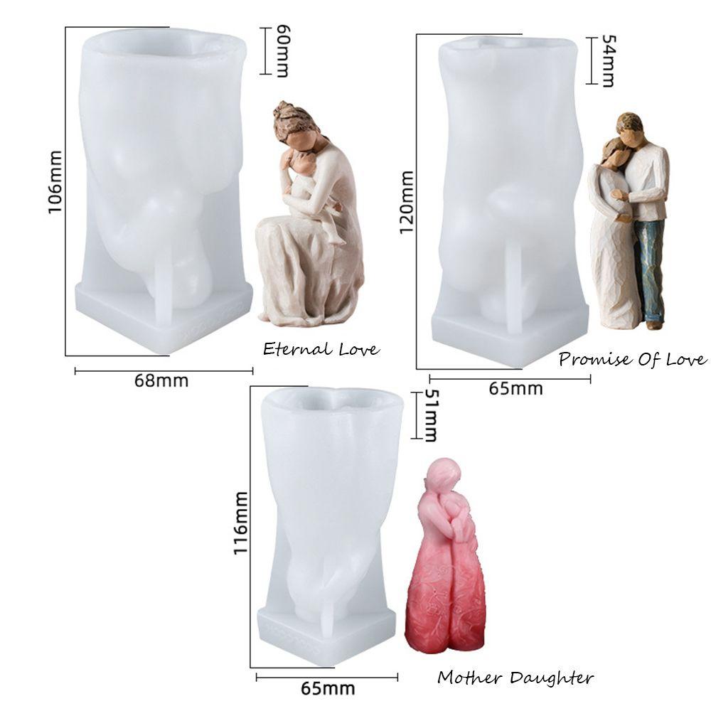 YOLA Khuôn Làm Nến Bằng Silicone Tạo Hình 3D Độc Đáo
