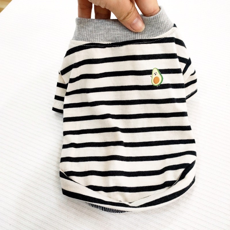 Áo thun sọc mùa hè thời trang dành cho thú cưng, Quần áo dành cho chó mèo LaLi Petfashion