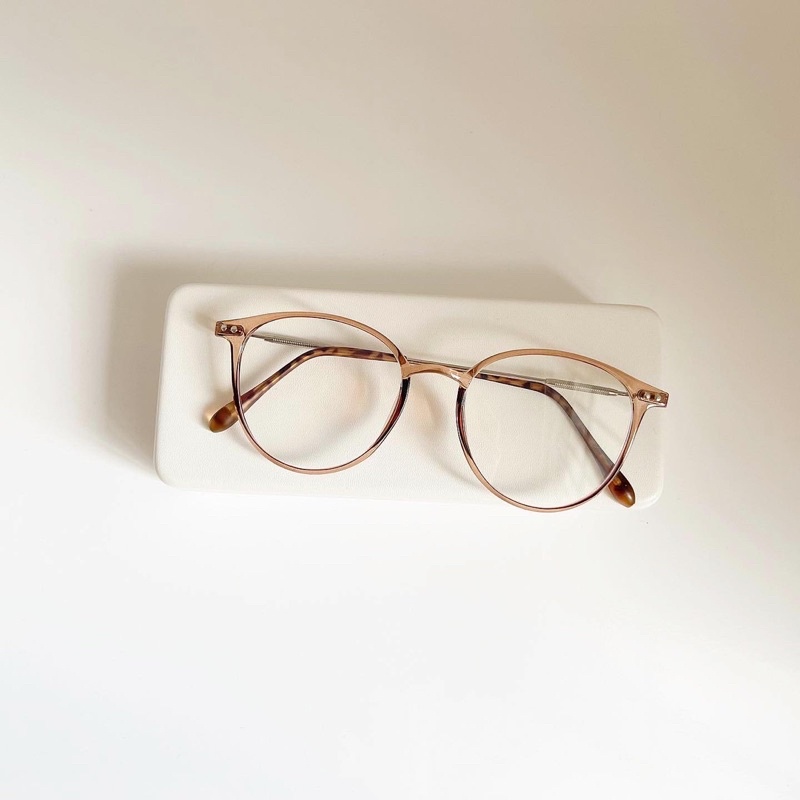 Kính cận NEES gọng tròn càng kim loại lò xo 2205