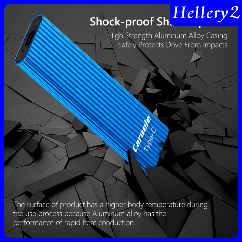 [HELLERY2]500GB SSD External Portable Storage USB 3.1 Gen-1 USB-C Compatible