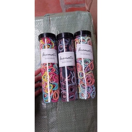 Hộp chun buộc tóc xoắn đủ màu co giãn không đau tóc