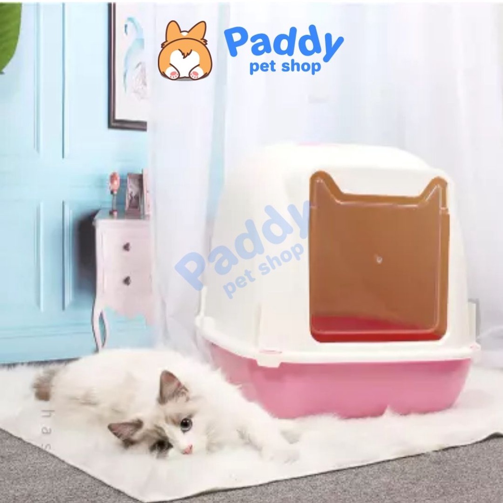 Nhà Vệ Sinh Mèo Cao Cấp - Tặng Xẻng (Chỉ Ship Hỏa Tốc HCM)