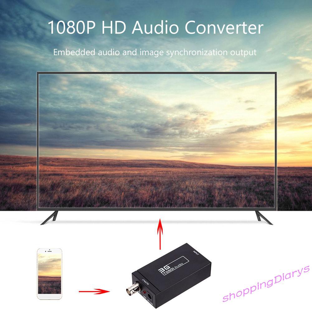 Bộ Chuyển Đổi Sh Bnc Hdmi-Compatible Sang Sdi 2ch Mini 1080p Hd 3g Video