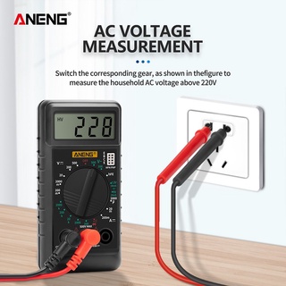 DT-182 Digital Mini Multimeter DC/AC Voltage Current Meter Multitester