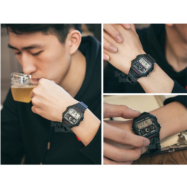 Đồng Hồ Casio Nam AE-1300WH-1A2 Dây Nhựa