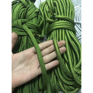 [Size 4- 15mm] Dây dù xanh. Dây dù tròn. Dây cắm trại. Dây chằng đồ, dây dù chằng xe, chằng hàng.dây dù buộc hàng