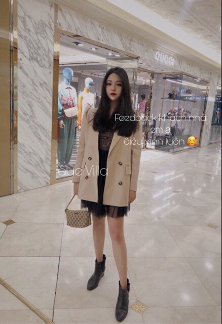 (Order) HÀNG THIẾT KẾ CAO CẤP ÁO BLAZER OVERSIZE TAY BỒNG RETRO | BigBuy360 - bigbuy360.vn