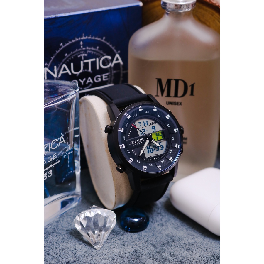 Đồng Hồ Nam JAH-136D Julius Hàn Quốc Điện Tử (Đen)