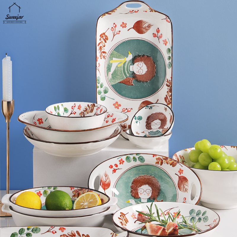 Dụng cụ ăn nhà bếp SWEEJAR bằng gốm sứ chất lượng cao tiện dụng