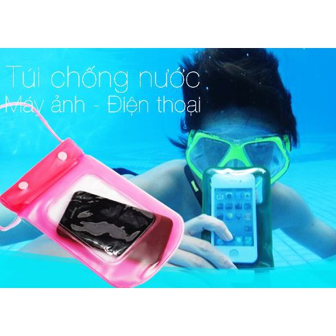 Túi chống nước nhiều tầng xì tin cực đẹp cho điện thoại tha hồ đia mưa mà không sợ lở hẹn