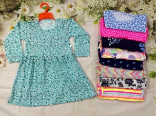 Set 4 váy cotton thu đông cho bé gái