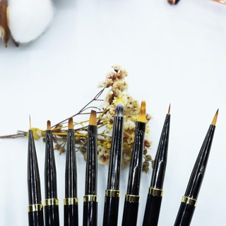 Bộ cọ nail , set cọ nail vẽ móng 8 cây