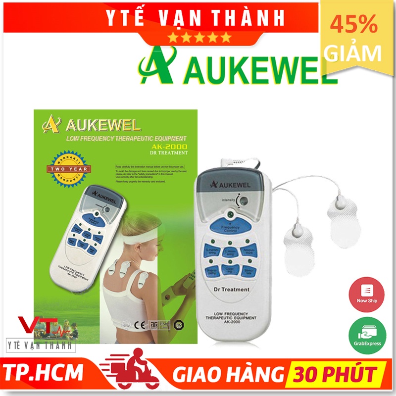 ✅ Máy Massage Dán Xung Điện 4 Miếng Dán: Aukewel AK-2000 (ĐỨC) (BH 24 Tháng) - Mát xa, Massa - VT0091